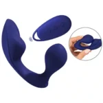 Sweet Smile - Anal trusevibrator med fjernkontroll - Blå