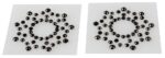Cotelli collection - Nipple stickers dekor - sorte stener
