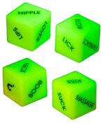 Love Dice - Erotiske Terninger - Glow In The Dark - Selvlysende