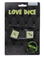 Love Dice - Erotiske Terninger - Glow In The Dark - Selvlysende
