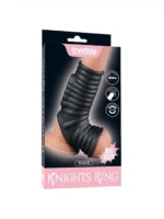 LoveToy - Wave Knights Ring- Vibrerende Penis og pung sleeve - Sort - Bilde 11