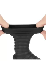LoveToy - Wave Knights Ring- Vibrerende Penis og pung sleeve - Sort - Bilde 4