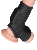 LoveToy - Wave Knights Ring- Vibrerende Penis og pung sleeve - Sort - Bilde 7