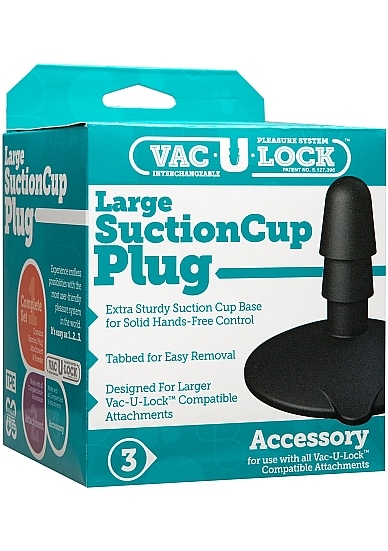 Doc Johnson - Vac-U-Lock - Plugg med Sugekopp, Large
