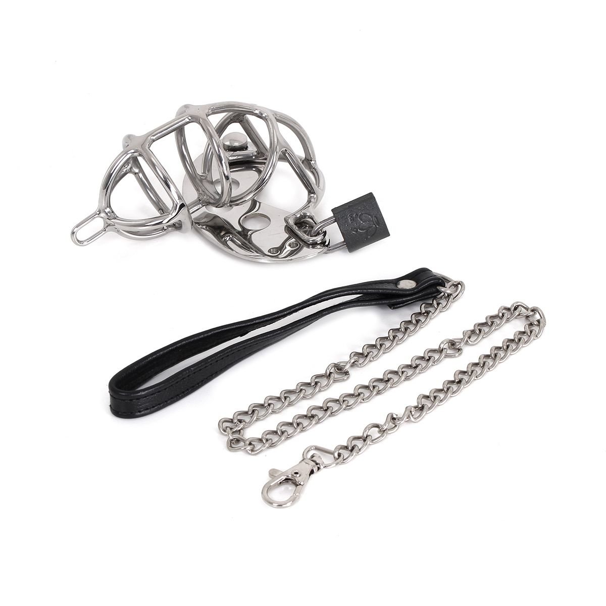 BQS - Leashed - Kuklås - Kyskhetsbur med Kjettinglenke BQS - Leashed - Kuklås - Kyskhetsbur med Kjettinglenke