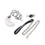 BQS - Leashed - Kuklås - Kyskhetsbur med Kjettinglenke