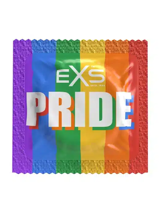 144EXSPRIDE_kondom-pride-lgbt-lgbtq-queer-exs-02 EXS - Pride kondom - 1 stk - Bilde 1