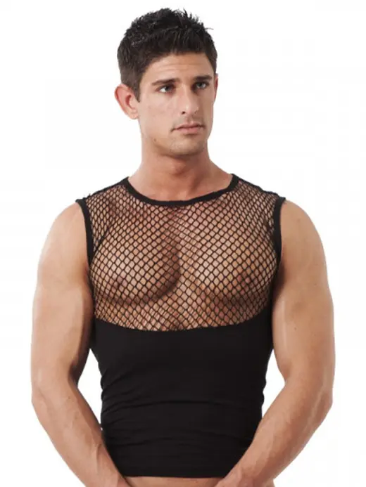 1970-overdel-herre-tank-top-mann-undertoy-clothes-clothing-male-netting-02 Amorable - Tank top i delvis netting - Bilde 1