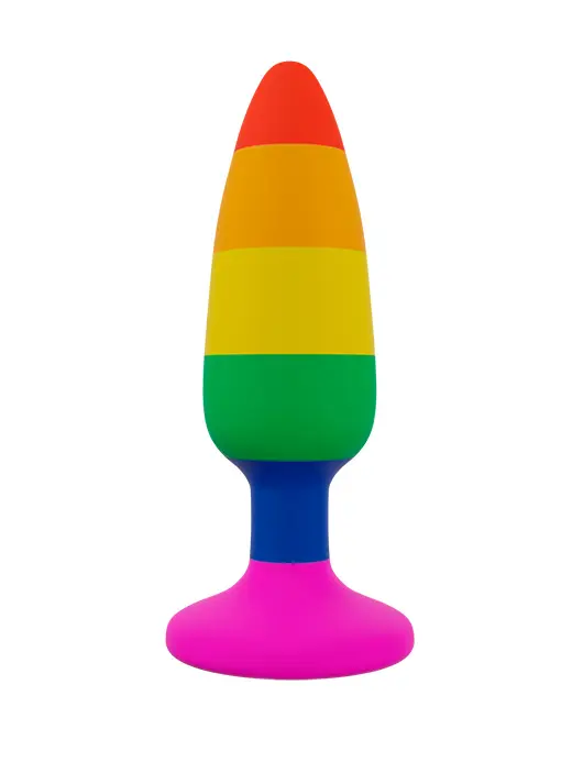 21061-buttplugg-regnbue-pride-pridebuttplug-rainbow-analplugg-analplug-03 rainbow buttplugg pride