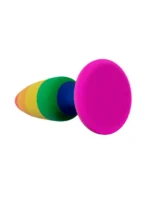 Wooomy - Hiperloo - Regnbue Buttplugg - Large - Bilde 3