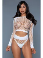 Be Wicked - Play With Me Bodystocking - Hvit