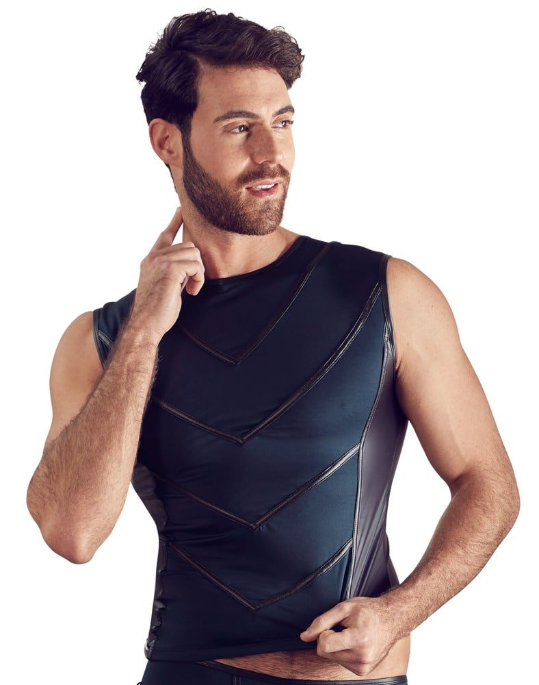 NEK - Skjorte med tøffe striper og mattlook NEK - Skjorte med tøffe striper og mattlook