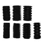 a group of black penis sleeves