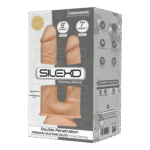Silexd - Double Penetration - Model 1 - 7"- 8'' - Lys hudfarge