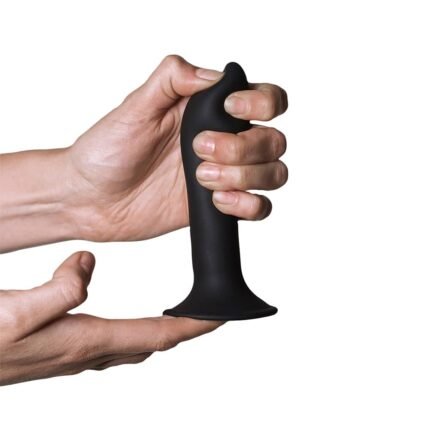 Hitsens 5 - Dual Density - Silexpan Dildo - Sort