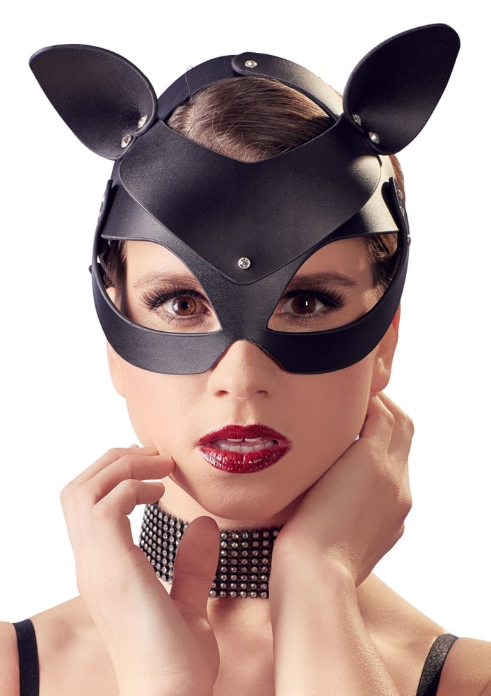 Bad Kitty - Cat Mask i fauxlær - Sort Bad Kitty - Cat Mask i fauxlær - Sort