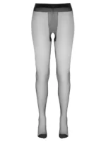 Cottelli Legwear - Klassisk strømpebukse med åpent skritt - sort - Bilde 2