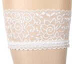 Cottelli Collection - Stay-ups med blondekant - Hvit