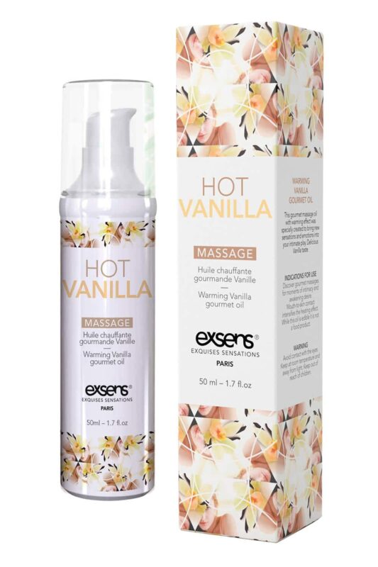 EXSENS - Varmende massasjeolje - Hot Vanilla - Vanilje