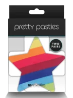 Pretty Pasties - Pride stjerner og kryss 2 par - Nipple Covers - Bilde 2
