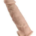 a close up of a toy penis sleeve annex