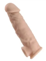 a close up of a toy penis sleeve annex