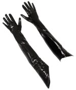 Black Level - Lange Vinyl Hansker - Sort