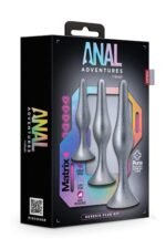 ANAL ADVENTURES ENESIS - Buttplug sett - STELLAR SILVER