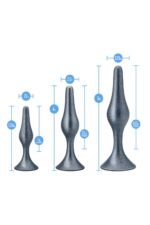 ANAL ADVENTURES ENESIS - Buttplug sett - STELLAR SILVER