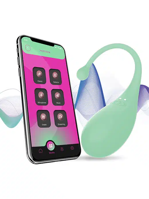 40792-palpitation-adrien-lastic-egg-silikon-mint-app-appstyrt Adrien Lastic - Palpitation - Vibrerende Egg med APP - Mint grønn - Bilde 1