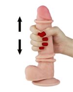Lovetoy - 8" Sliding Skin Dildo - Lys Hudfarge