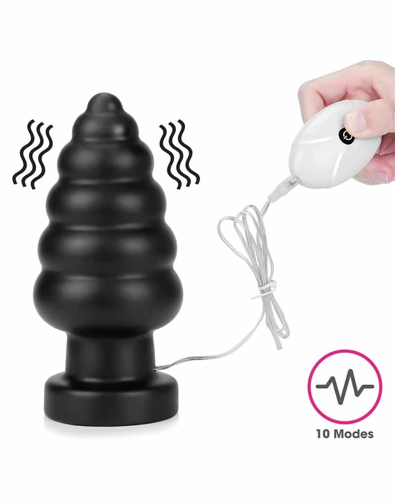LoveToy - King Size Vibrating Anal Cracker 7" / 18 cm - sort LoveToy - King Size Vibrating Anal Cracker 7" / 18 cm - sort