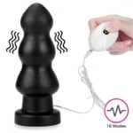 LoveToy - King Size Vibrating Anal Rigger  7,8" / 19,8 cm - sort 
