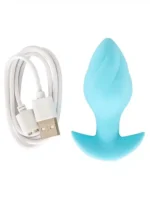 Cuties - Mini buttplugg med vibrasjon - Blå - Bilde 6