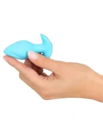 Cuties - Mini buttplugg med vibrasjon - Blå - Bilde 9