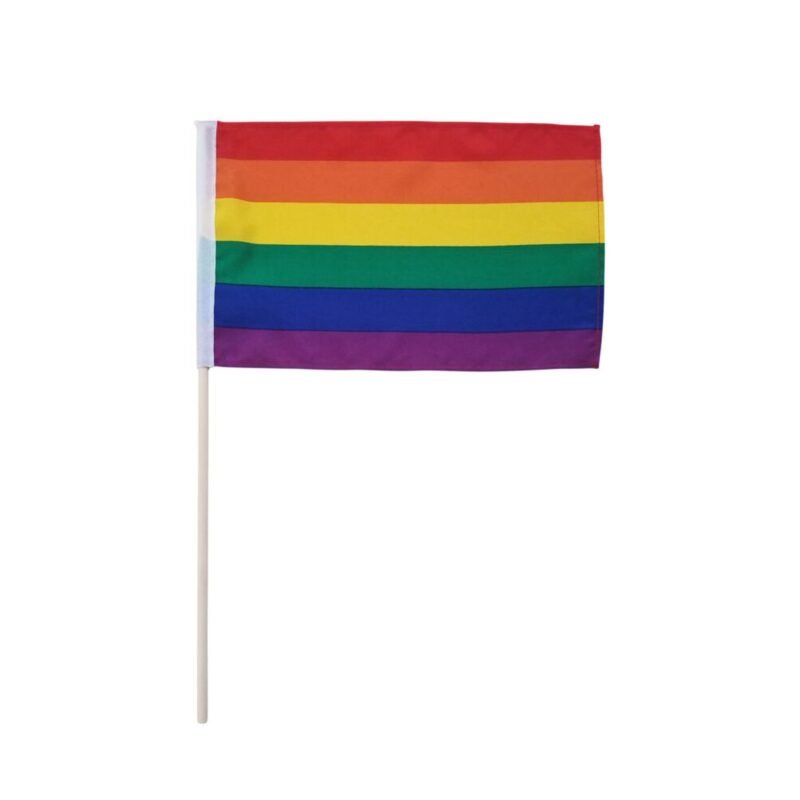 Pride flagg på pinne - Pride - Liten