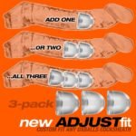 Oxballs ADJUSTFIT INSERT - 3 pk tilbehør - Transparent