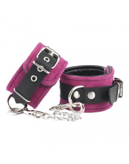 Rimba - Håndcuffs i lær - Rosa
