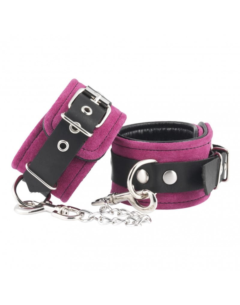 Rimba - Håndcuffs i lær - Rosa Rimba - Håndcuffs i lær - Rosa