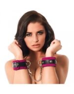 Rimba - Håndcuffs i lær - Rosa