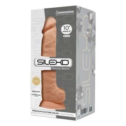 Silexd - Silikon Dildo med Pung - Model 1 - 10"