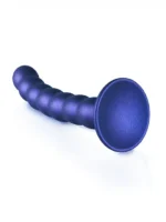 OUCH! - Beaded Silicone - Dildo med sugekopp - 16,5 cm - Blå - Bilde 2