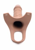 Size matters - Hul silikon strap-on dildo - Lyshudfarge