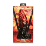 Creature Cocks - Vulcan - Silikon Dildo - Sort/Rød - Bilde 3