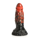 Creature Cocks - Vulcan - Silikon Dildo - Sort/Rød - Bilde 4