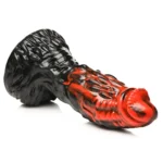 Creature Cocks - Vulcan - Silikon Dildo - Sort/Rød - Bilde 6