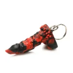XR BRANDS - Fire Demon - Dildo nøkkelring - Rød/sort
