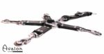 Avalon - SACRED - Hog-tie-sett med 5 deler - Sort