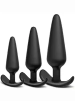BQS - Buttplugg i silikon med anker stopper - Small - Bilde 2
