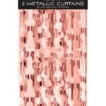 LITTLE GENIE  - Glitterati Peniser i folie forheng - Rosegull - 2 pk